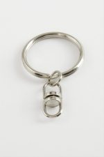 Fır Döndü Metal Anahtarlık Aparatı-Gümüş Rengi - Görsel 2