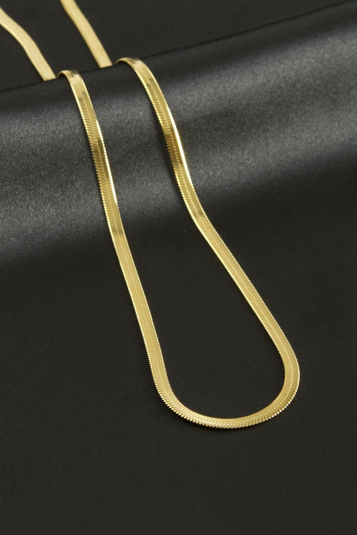 1205171_Italyan-Zincir-Celik-Kolye-45-cm-f818.jpg İtalyan Zincir Çelik Kolye 45 cm-Sarı - Görsel 1