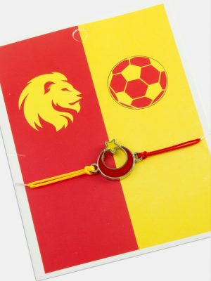 Taraftar İp Bileklik-Kırmızı