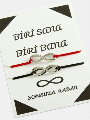 2 Adet Sonsuzluk İp Bileklik-Renkli