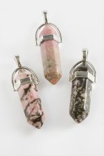 Akik Point Kolye Ucu-Pembe