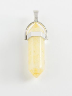 Akik Point Kolye Ucu-Sarı