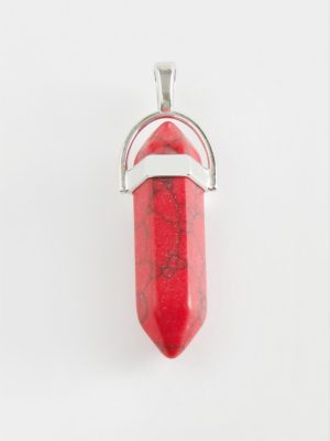 Mercan Point Kolye Ucu-Kırmızı