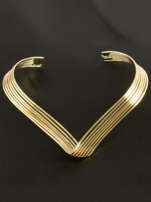 Kalp Metal Tasma Kolye-Sarı