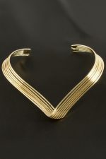 Kalp Metal Tasma Kolye-Sarı - Görsel 2