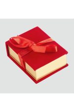 Kurdale Kadife Ahşap Lüx Set Kolye Kutusu-Lacivert