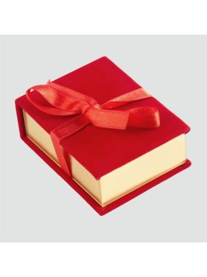 Kurdale Kadife Ahşap Lüx Set Kolye Kutusu-Lacivert