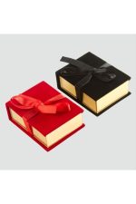 Kurdale Kadife Ahşap Lüx Set Kolye Kutusu-Lacivert - Görsel 3