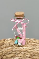 Fiyong Bağlamalı Dilek Şişesi-Pembe - Görsel 2