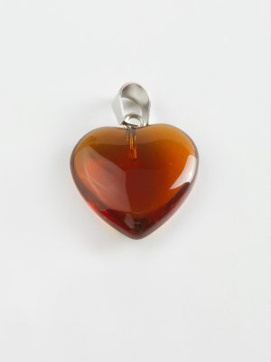 Kuvars Kalpli Doğaltaş Kolye Ucu-Kahverengi