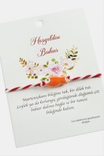 Balık Cam Boncuk Marteniçka İp Bileklik-Turuncu - Görsel 3