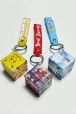 Çzgflm Küp Anahtarlık-Renkli - Görsel 3