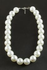 1,8 cm İnci Kolye-Beyaz