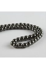 Hematit Taşı 6 mm-Gümüş Rengi - Görsel 2