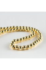 Hematit Taşı 6 mm-Altın Rengi - Görsel 3