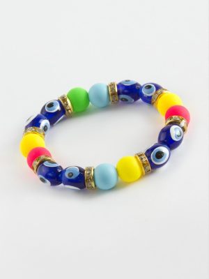Boncuklu Çocuk Bileklik-Renkli