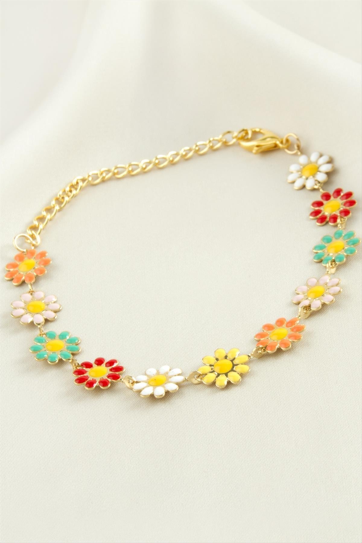 1205368_Papatya-Mineli-Bileklik-b66a.jpg Papatya Mineli Bileklik-Renkli - Görsel 1