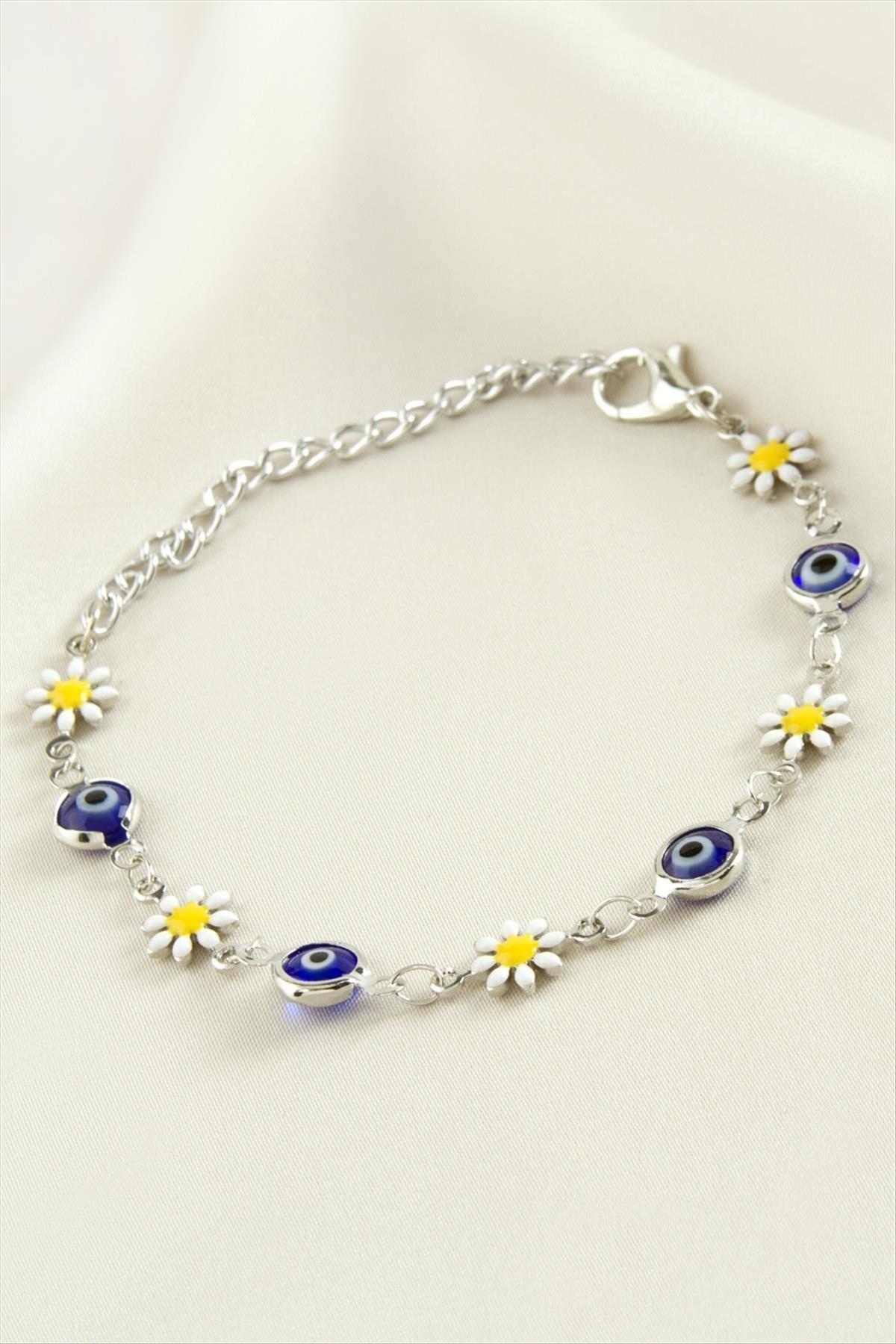 1205372_Papatya-Nazar-Boncuk-Mineli-Bileklik-d945.jpg Papatya Nazar Boncuk Mineli Bileklik-Mavi - Görsel 1