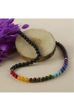 7li Doğaltaş Çakra Kolye-Siyah - Görsel 3