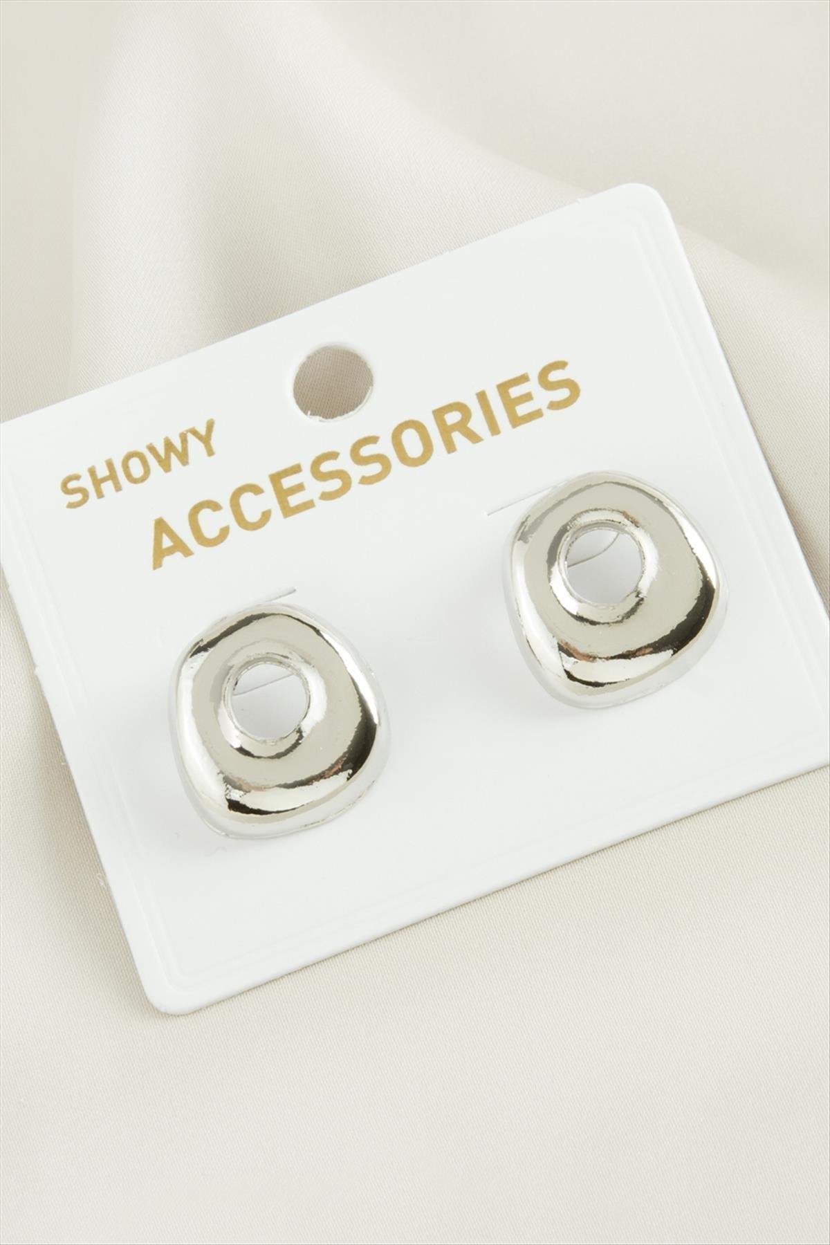 1205430_Oval-Trend-Metal-Kupe-018b.jpg Oval Trend Metal Küpe-Gümüş Rengi - Görsel 1