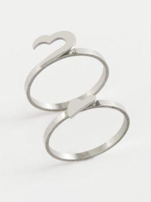 Kalp Çift Yüzük-19