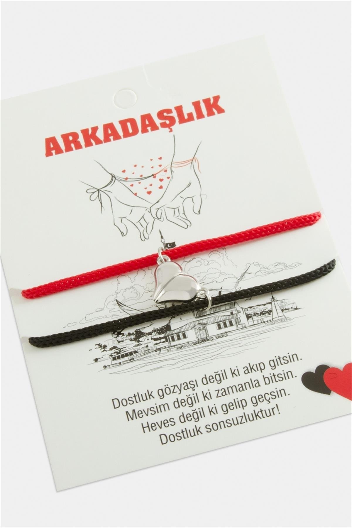 1205444_2li-Kalp-Miknatisli-Arkadaslik-Bilekligi-e711.jpg 2li Kalp Mıknatıslı Arkadaşlık Bilekliği-Kırmızı - Görsel 1