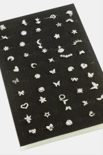 Tragus Zirkon Taşlı  Piercing 1 Adet-Gümüş Rengi - Görsel 3