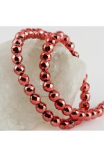 8 mm Fasetli Hematit Taşı-Kırmızı - Görsel 4