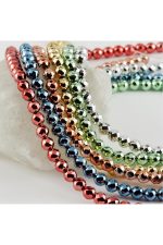 8 mm Fasetli Hematit Taşı-Kırmızı - Görsel 3