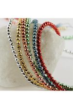 4 mm Fasetli Hematit Taşı-Kırmızı - Görsel 3