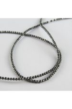 3 mm Fasetli Hematit Taşı-Antrasit - Görsel 2