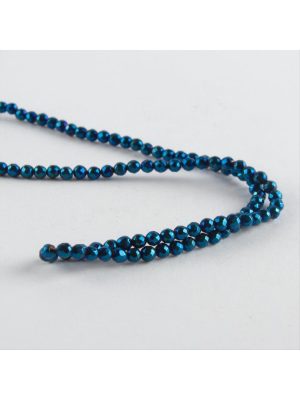 3 mm Fasetli Hematit Taşı-Gümüş Rengi