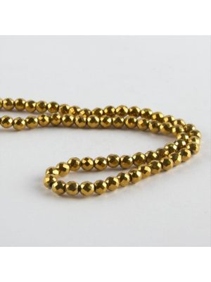 4 mm Fasetli Hematit Taşı-Antrasit