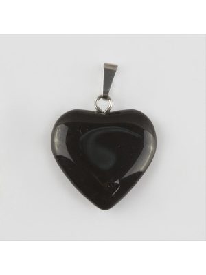 Onix Kalpli Doğaltaş Kolye Ucu-Siyah