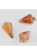 Akik Pandül Doğaltaş Kolye Ucu-Kahverengi - Görsel 3