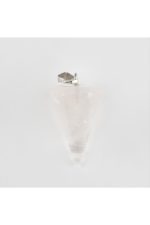 Pembe Kuvars Pandül Doğaltaş Kolye Ucu-Açık Pembe