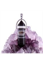 Akik Point Kolye Ucu-Siyah - Görsel 2