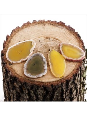 Plaka Akik Kolye Ucu-Sarı-1