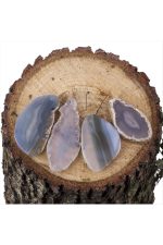 Akik Doğaltaş Kolye Ucu-Açık Mavi-1 - Görsel 2