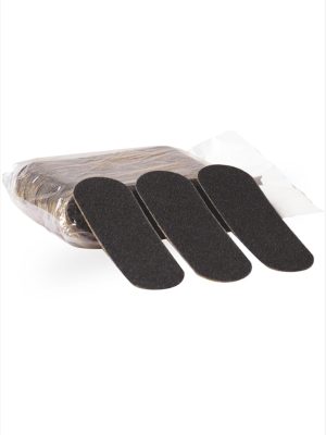 Pedikür Törpüsü Yapışkanlı Yedek 100 Adet-Siyah