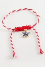 Drniz Yıldızı Marteniçka Makrome İp Bileklik-Kırmızı - Görsel 2