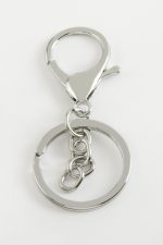 Kancalı Metal Anahtarlık Aparatı-Gümüş Rengi