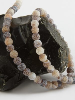 Mat Akik Taşı 6 mm-Kahverengi