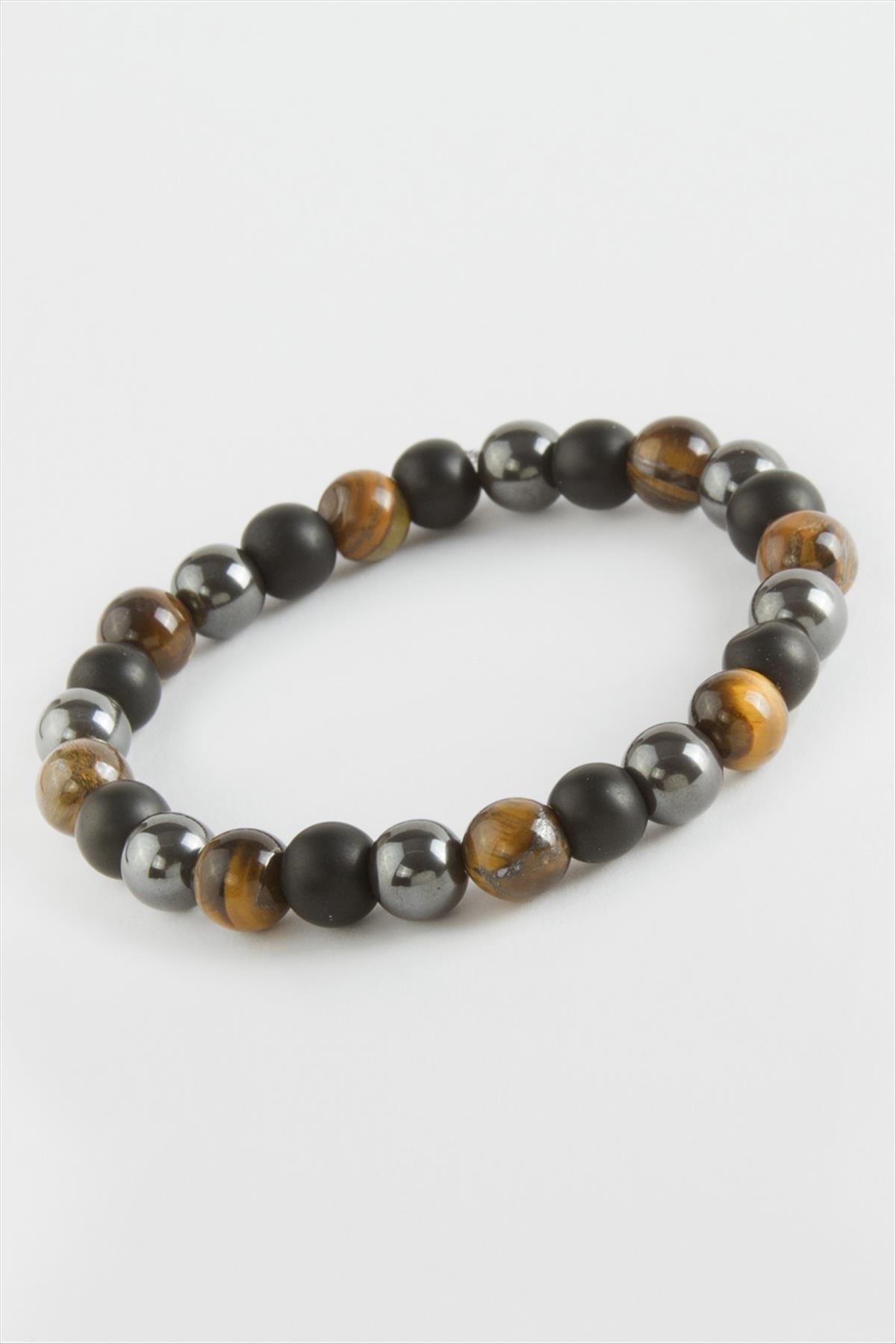 1205804_Kaplangozu-Hematit-Dogaltas-Bileklik-ffed.jpg Kaplangözü Hematit Doğaltaş Bileklik-Kahverengi - Görsel 1