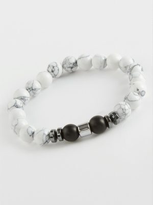 Ceyt Onix Doğaltaş Bileklik-Beyaz