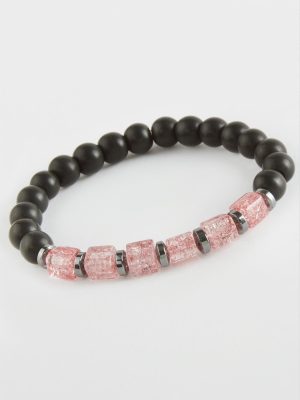 Necef Onix Doğaltaş Bileklik-Pembe