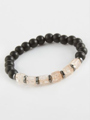 Necef Onix Doğaltaş Bileklik-Siyah