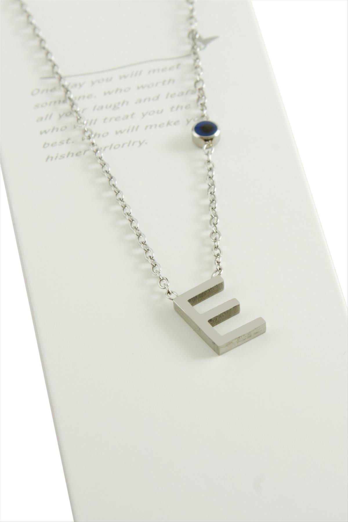 1205823_Gumus-Renkli-Harfli-Celik-Kolye-54b5.jpg Gümüş Renkli Harfli Çelik Kolye-E - Görsel 1