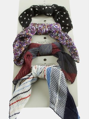 Fiyong Pliseli Fular 50 cm-Renkli