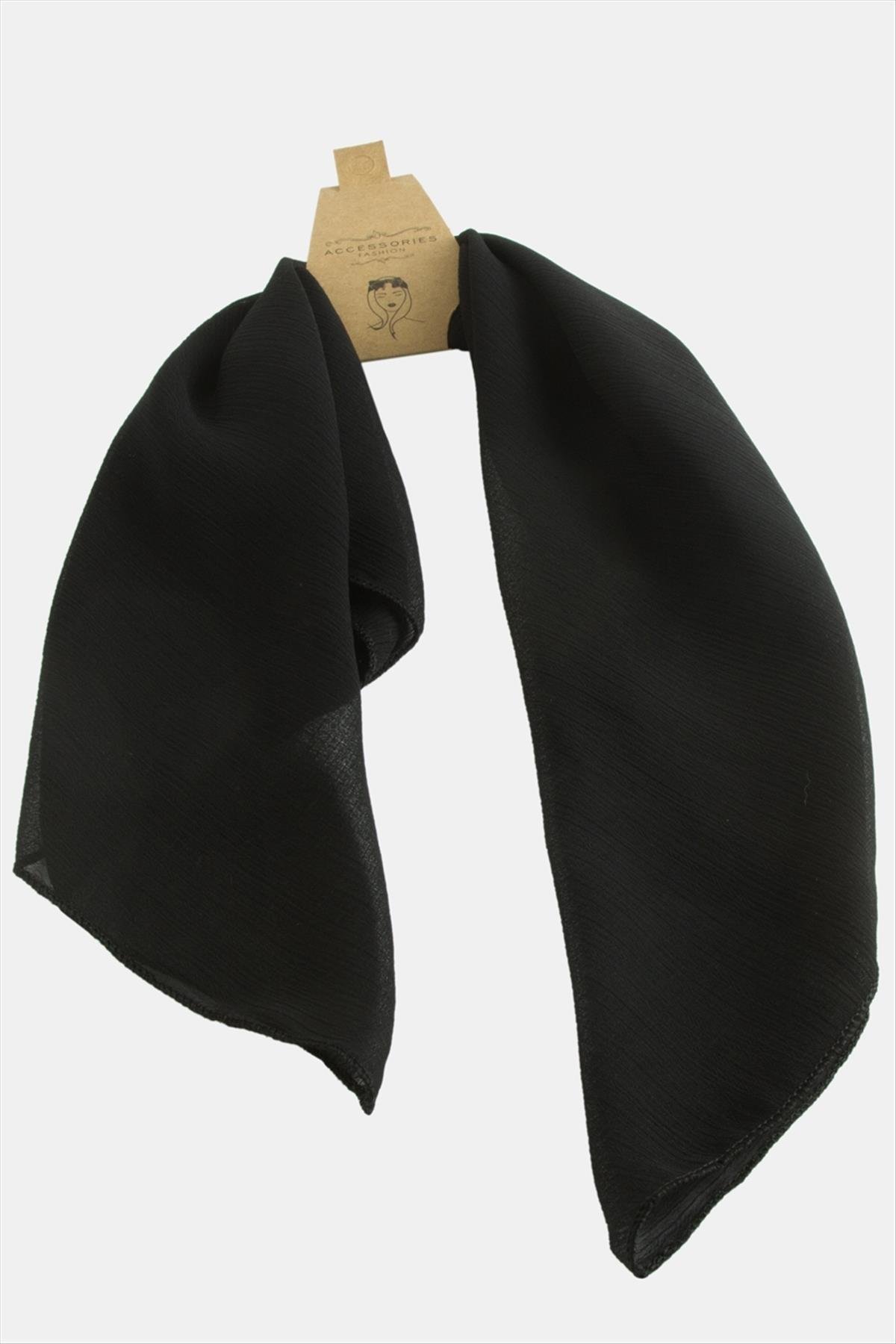 1205866_Kirmizi-Siyah-Sifon-Fular-50-cm-a4e7.jpg Kırmızı Siyah Şifon Fular 50 cm-Siyah - Görsel 1